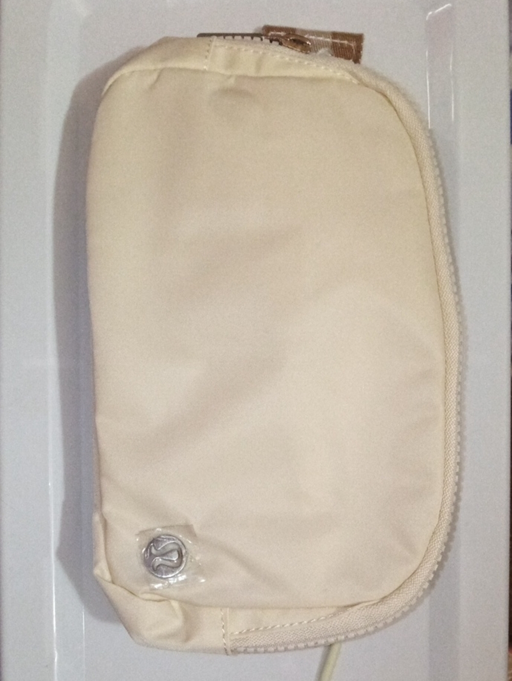 lululemon athletica Cream Zippered Travel Pouch